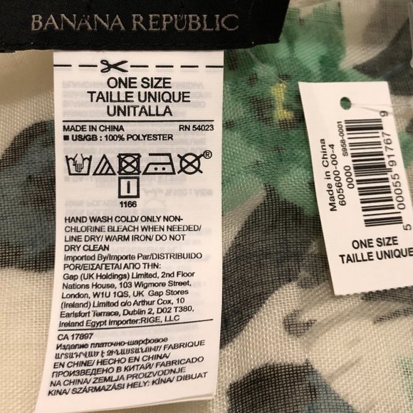 *BRAND NEW* Banana Republic Sheer Floral Scarf - Picture 5 of 6